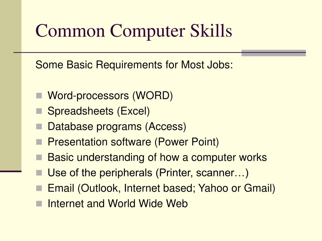 PPT Job Searching 101 Skills Employers Look For PowerPoint