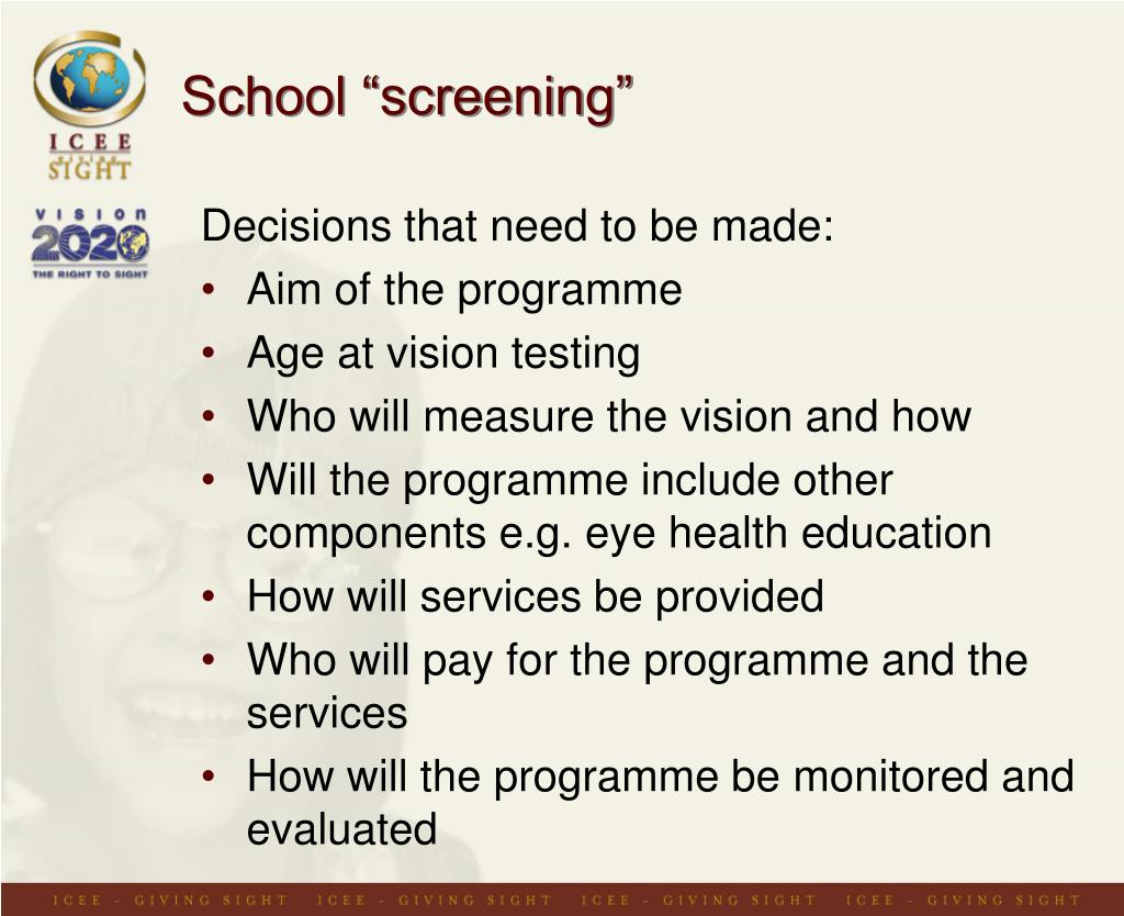 PPT Vision Screening for Children PowerPoint Presentation, free