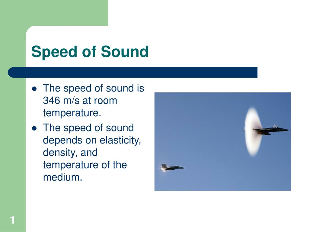 PPT Speed of Sound PowerPoint Presentation, free download ID426429