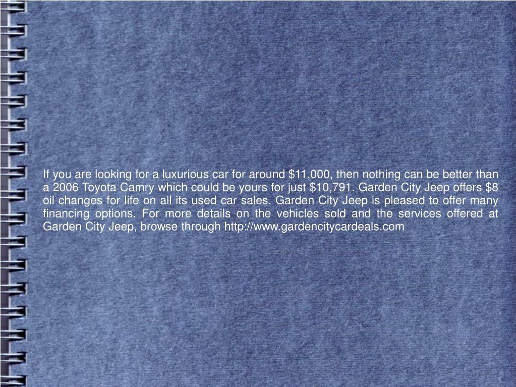 PPT Used Inventory Specials at Garden City Jeep PowerPoint