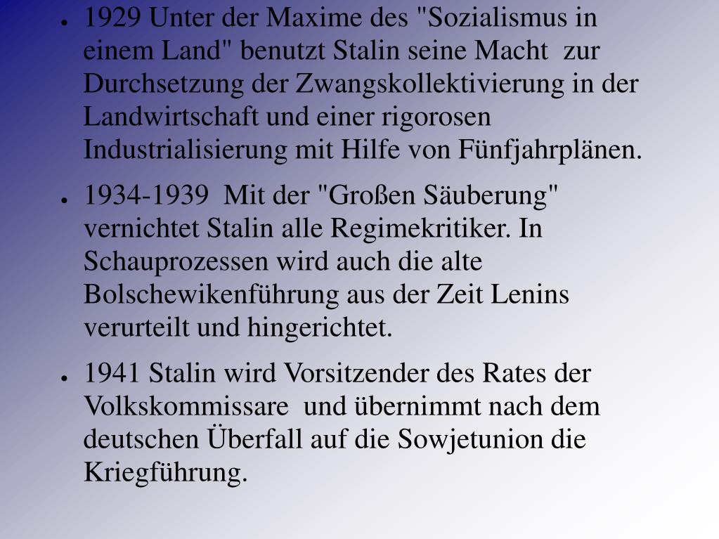 PPT Josef W.Stalin und der Stalinismus PowerPoint Presentation, free