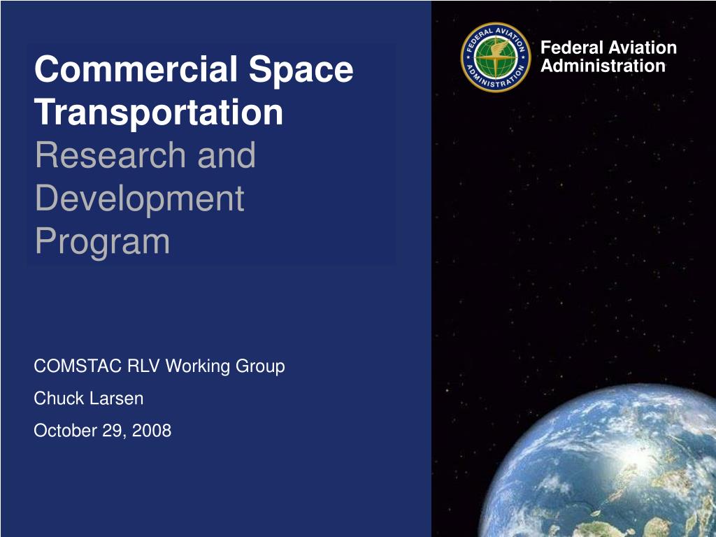 PPT Commercial Space Transportation Research and Development Program