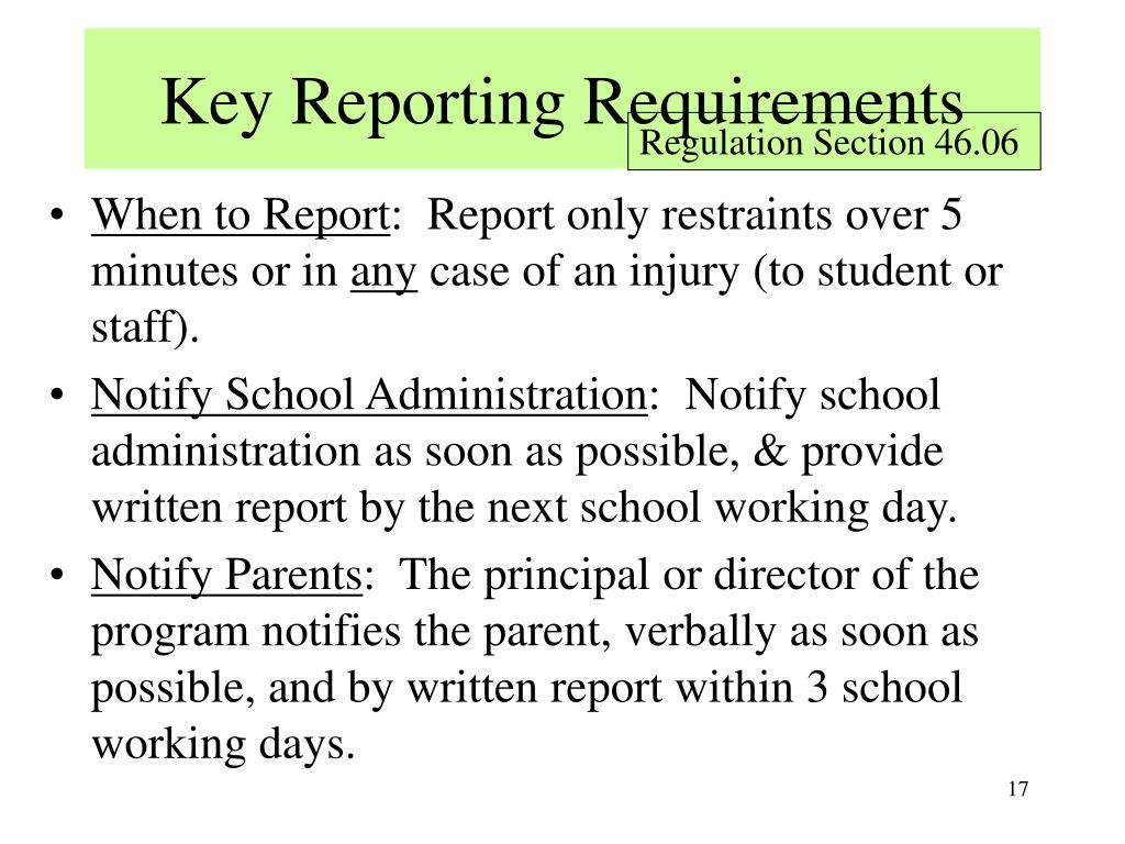 PPT General Overview of Physical Restraint Requirements for Public
