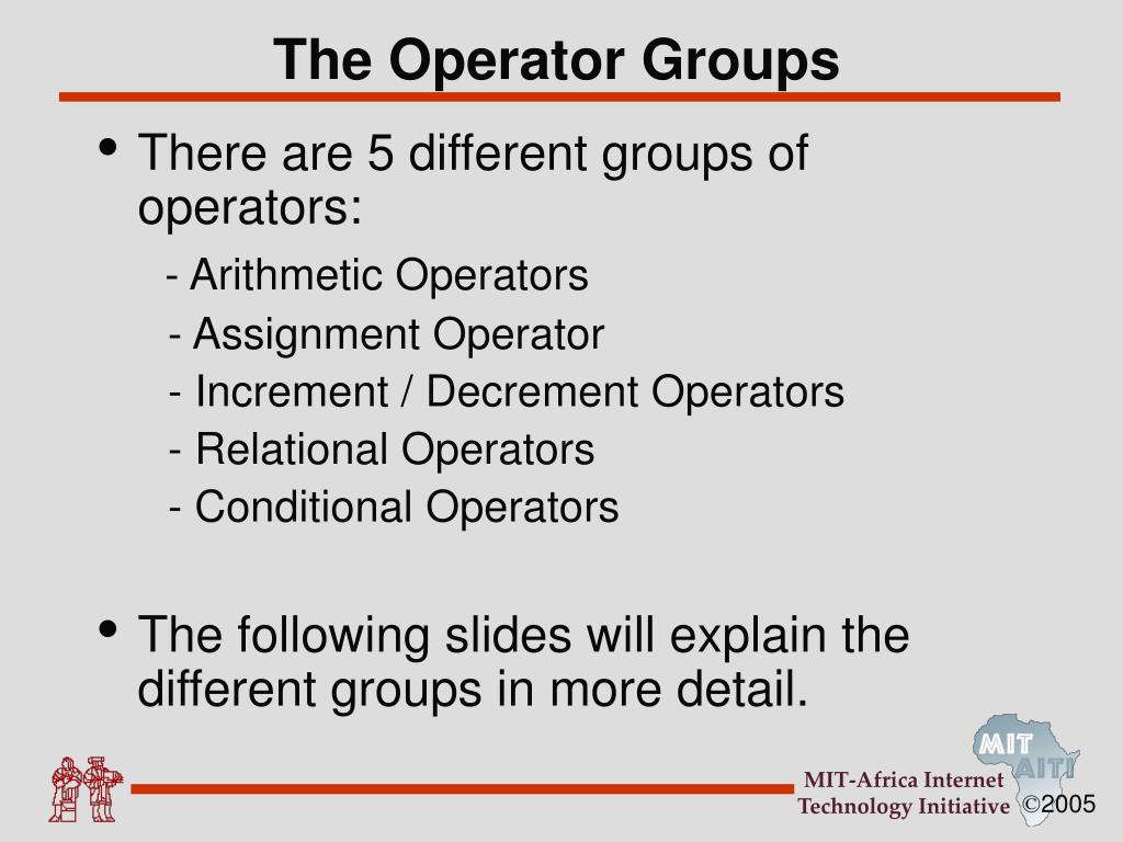 PPT Lecture 3 Operators PowerPoint Presentation, free download ID43097