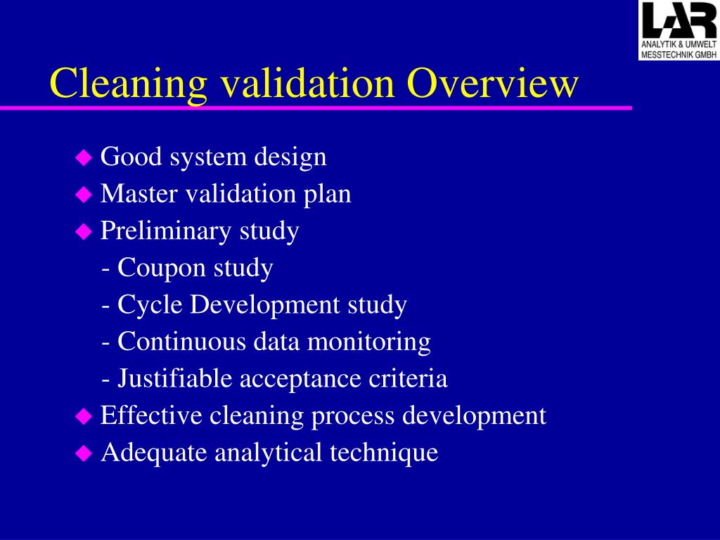 PPT Cleaning Validation PowerPoint Presentation, free download ID431096