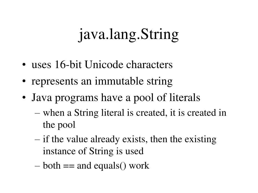 PPT The java.lang Package chapter 8 PowerPoint Presentation, free