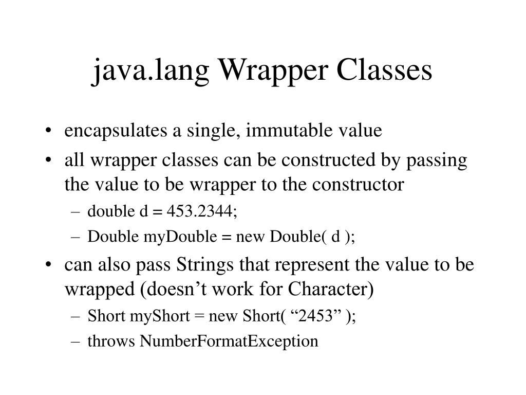 PPT The java.lang Package chapter 8 PowerPoint Presentation, free