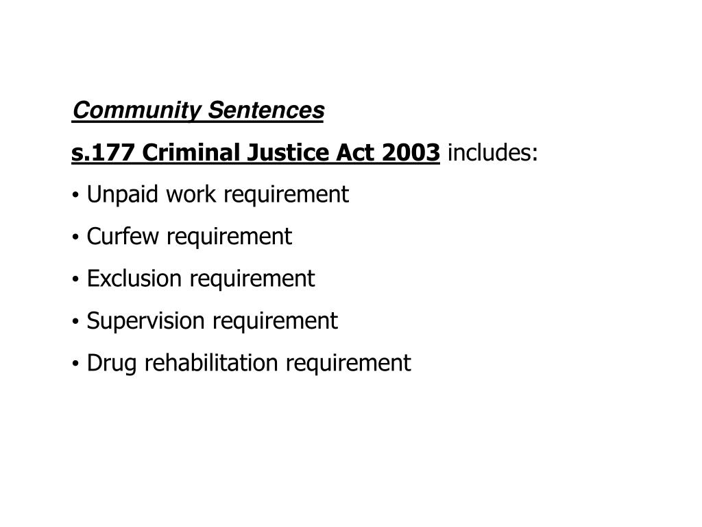 PPT Role of the Courts • Court decides what sentence should be