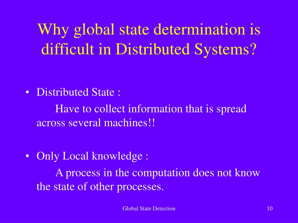 PPT Determining Global States of Distributed Systems PowerPoint