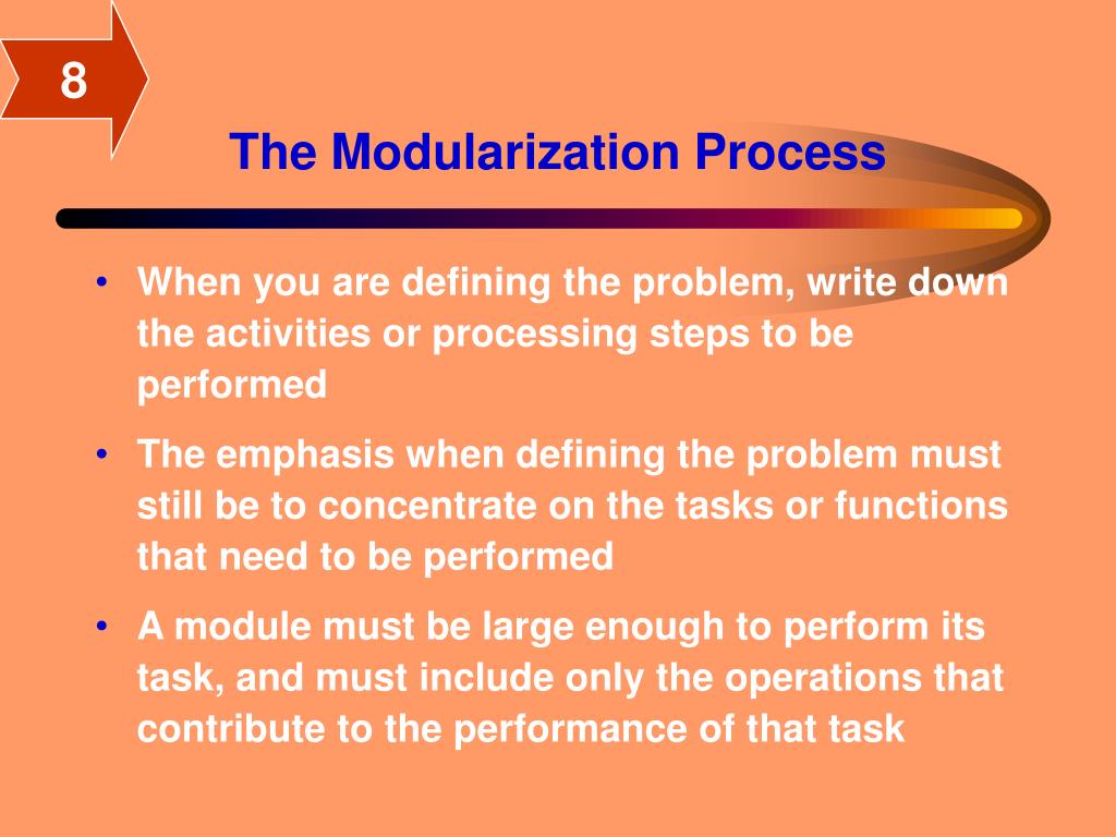 PPT First Steps in Modularization PowerPoint Presentation, free