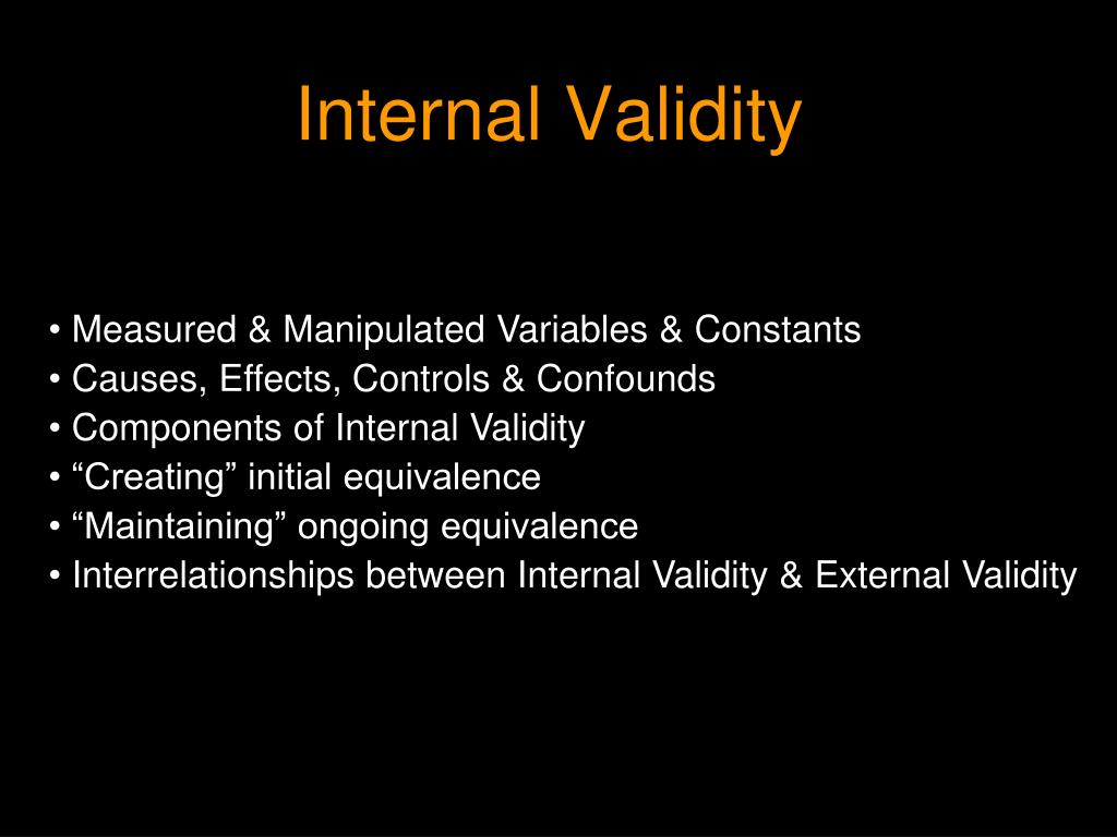 PPT Internal Validity PowerPoint Presentation, free download ID433112