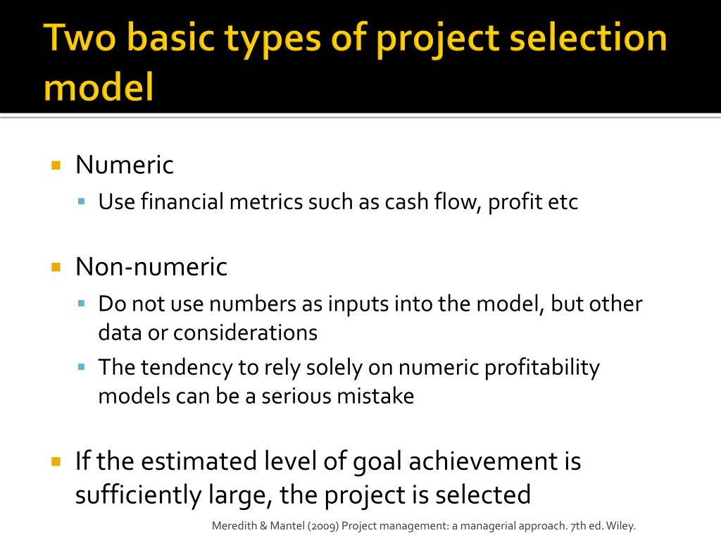 PPT Strategic Management and Project Selection PowerPoint Presentation ID433220