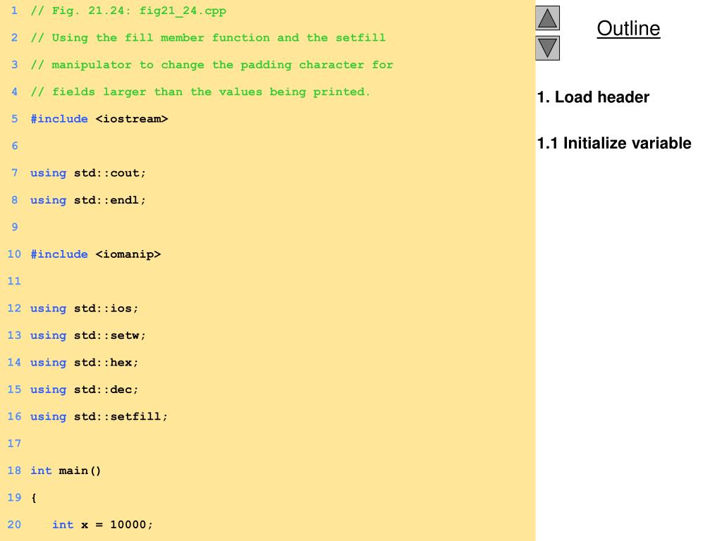 PPT Chapter 21 C++ Stream Input/Output Stream Manipulators PowerPoint Presentation ID433286