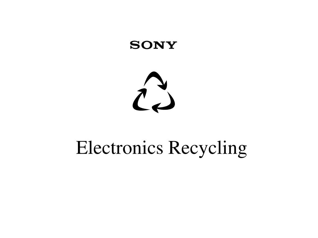 PPT Electronics Recycling PowerPoint Presentation, free download ID