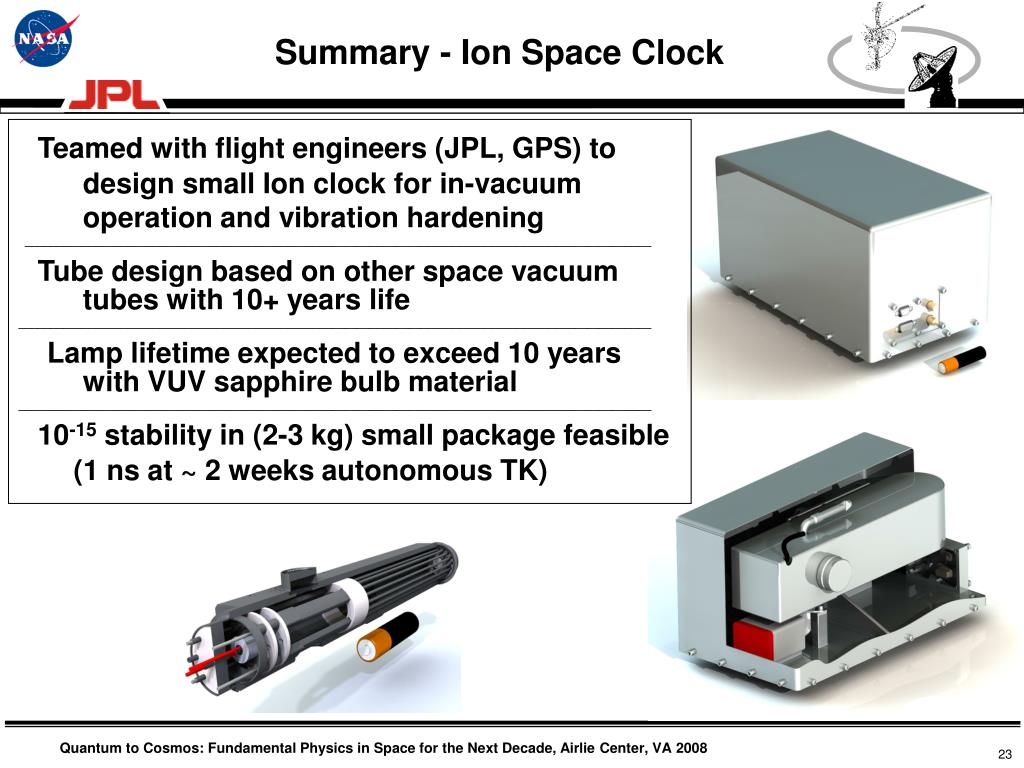 PPT Hg Microwave Ion Clock Technologies for Fundamental Physics in