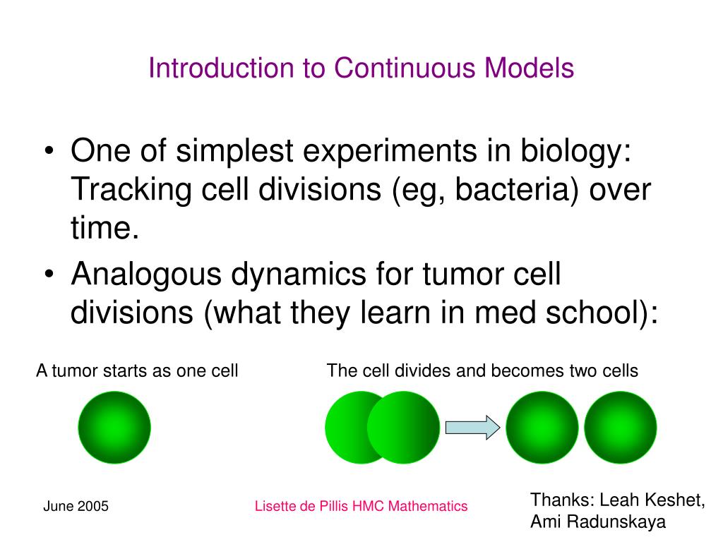PPT Introduction to Mathematical Modeling in Biology with ODEs