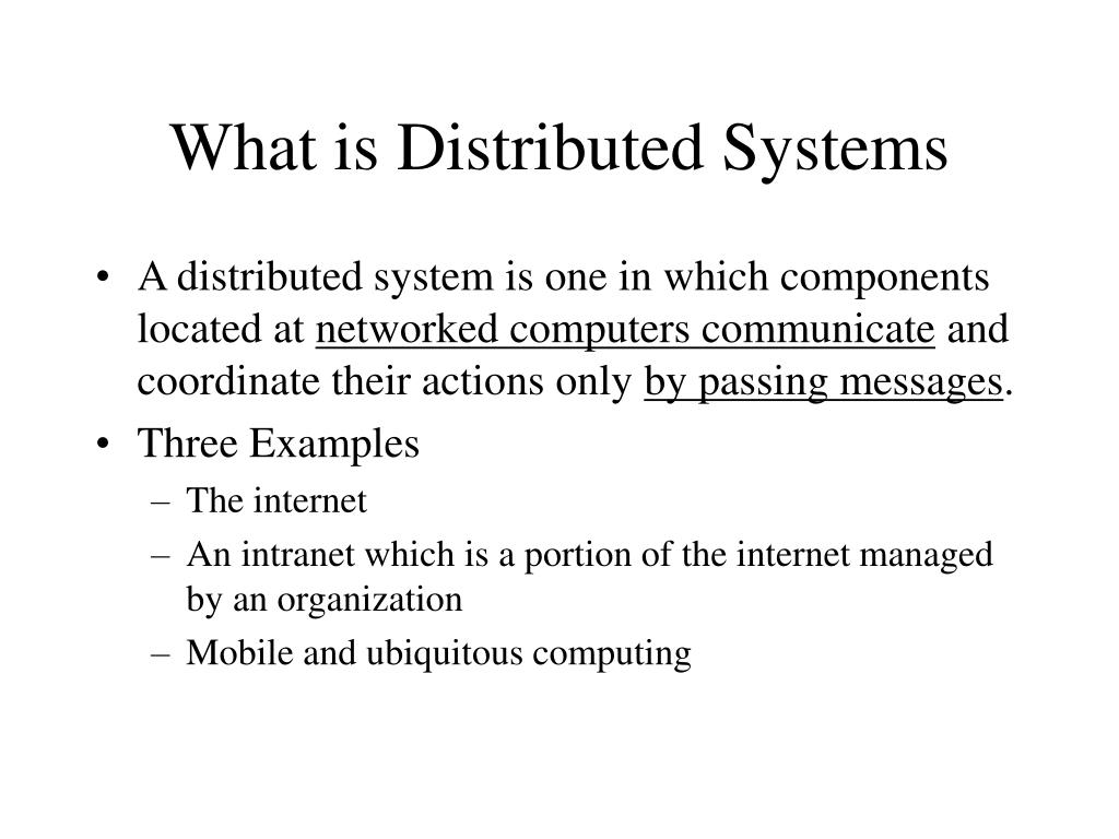 PPT Distributed Systems Concepts and Design PowerPoint Presentation