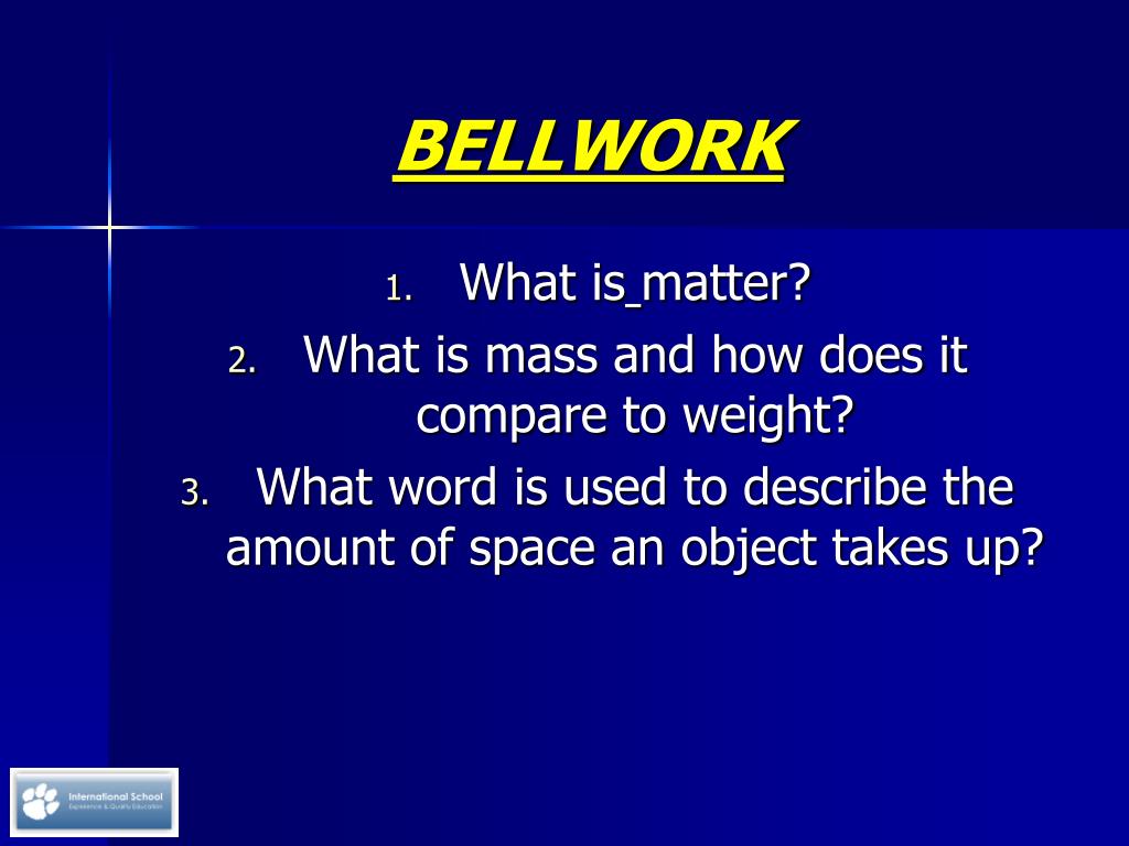 PPT BELLWORK PowerPoint Presentation, free download ID436695