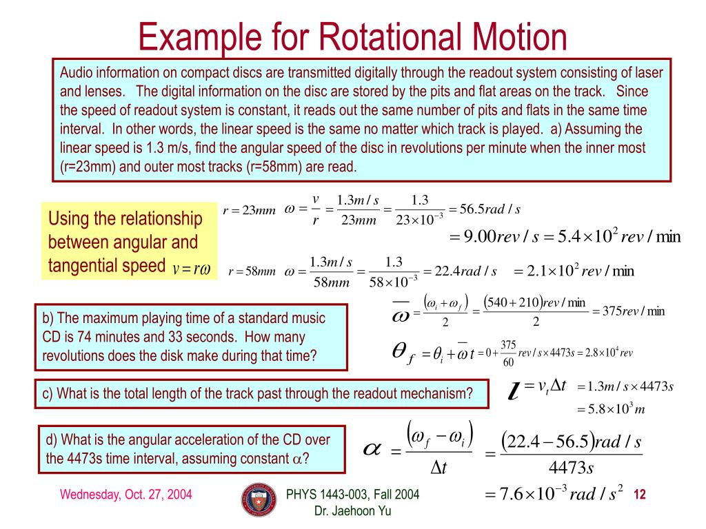 PPT Fundamentals on Rotational Motion Rotational Kinematics