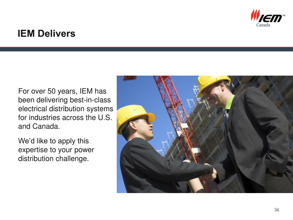 PPT IEM Industrial Electrical Mfg. (Canada) Inc. PowerPoint