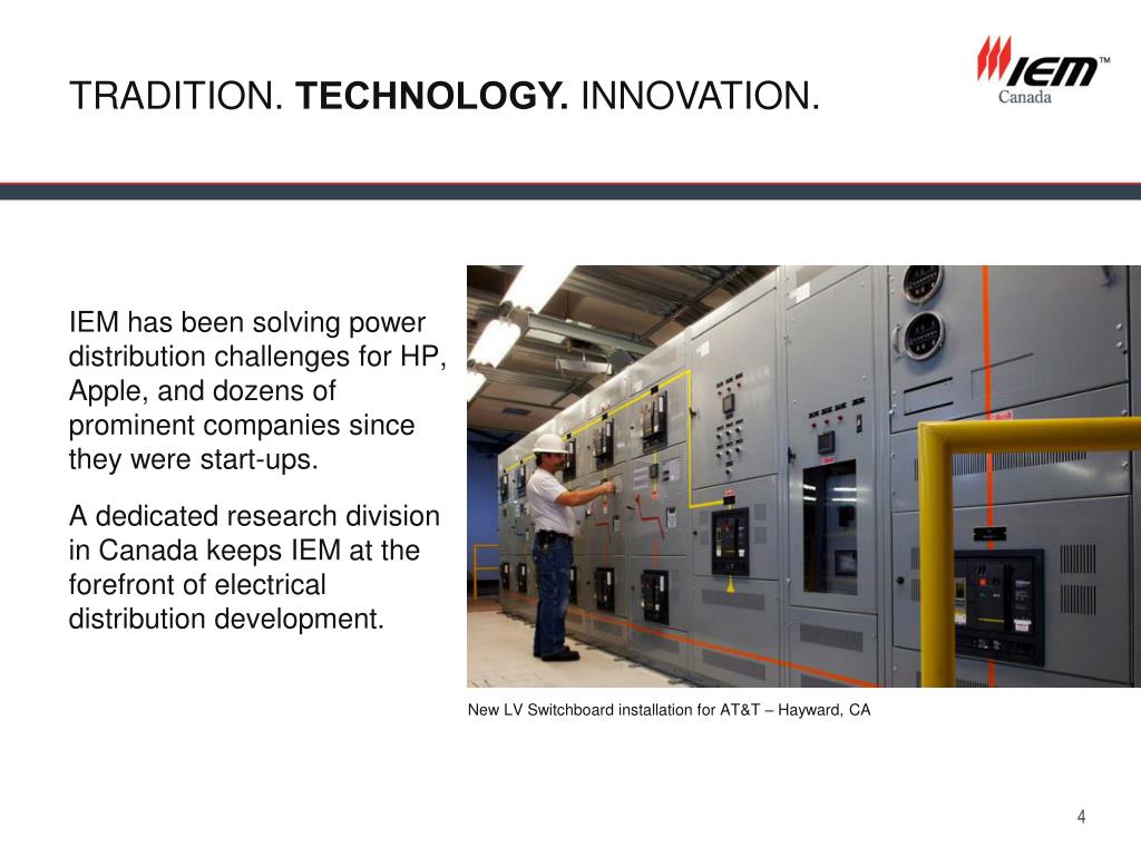 PPT IEM Industrial Electrical Mfg. (Canada) Inc. PowerPoint