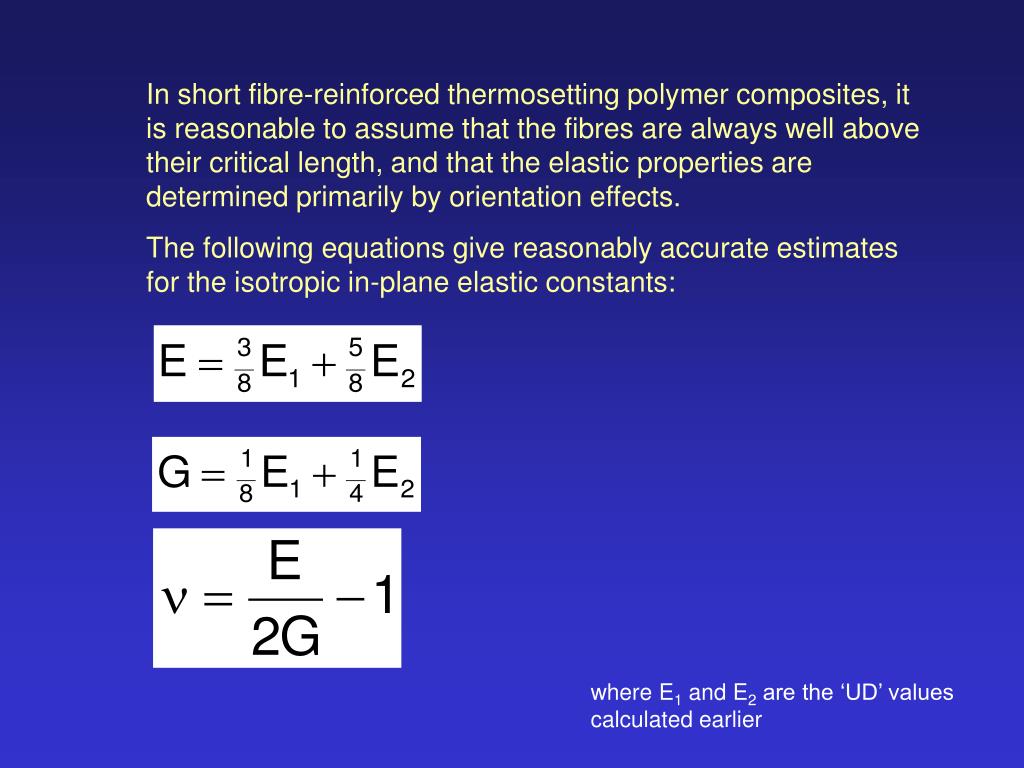 PPT Rules of Mixture for Elastic Properties PowerPoint Presentation