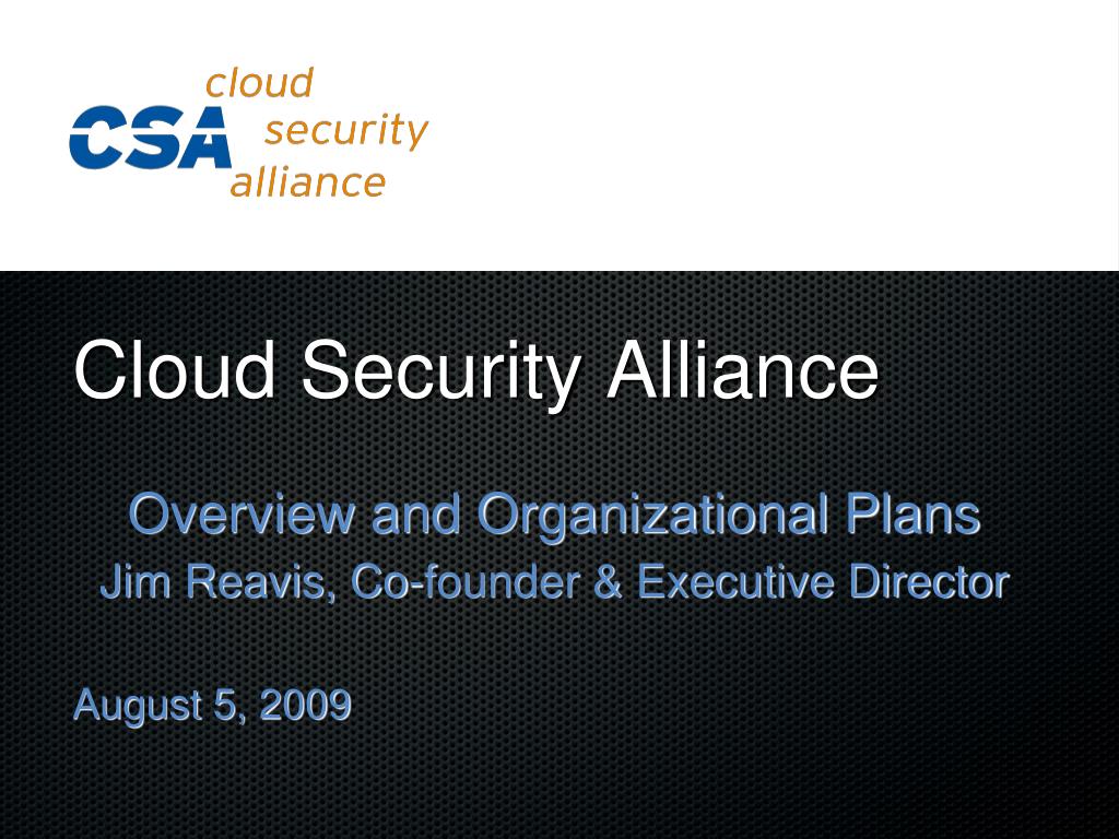PPT Cloud Security Alliance PowerPoint Presentation, free download