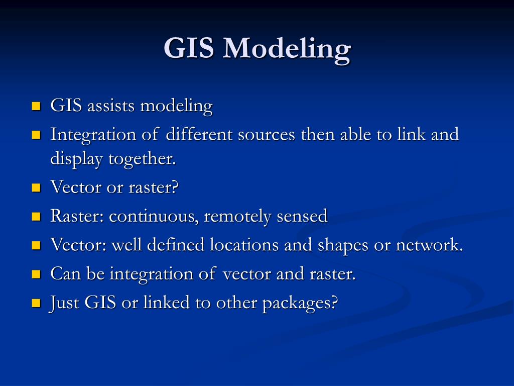 PPT GIS Models and Modeling PowerPoint Presentation, free download