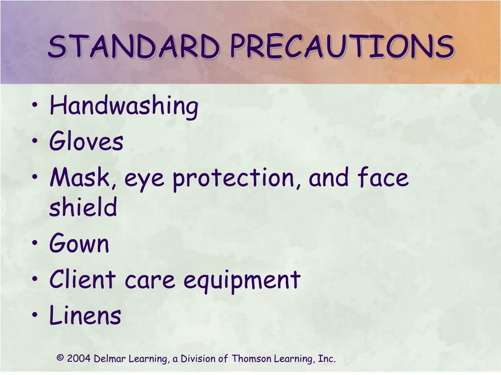 PPT INFECTION CONTROL AND STANDARD PRECAUTIONS PowerPoint