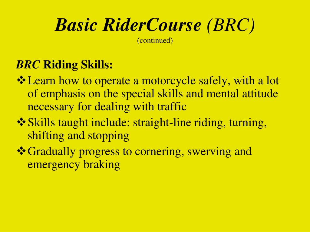 PPT South Dakota Motorcycle Rider Education Program Presentation by