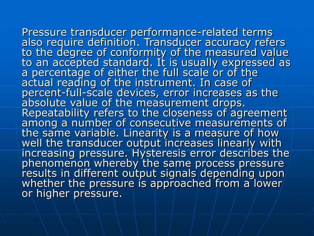 PPT Pressure Transducers PowerPoint Presentation, free download ID