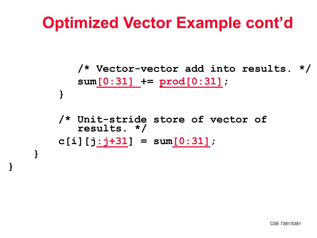PPT Vector Processing PowerPoint Presentation, free download ID443553