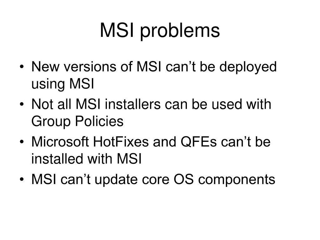 PPT Microsoft Installer Technologies PowerPoint Presentation, free download ID443641