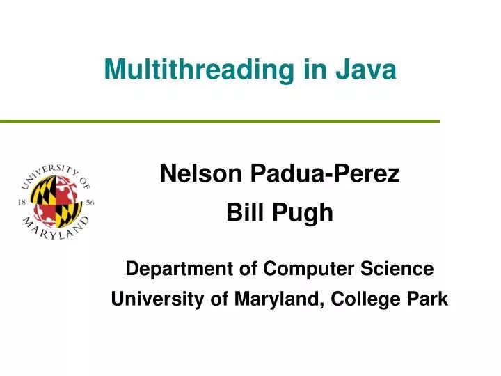 PPT Multithreading in Java PowerPoint Presentation, free download