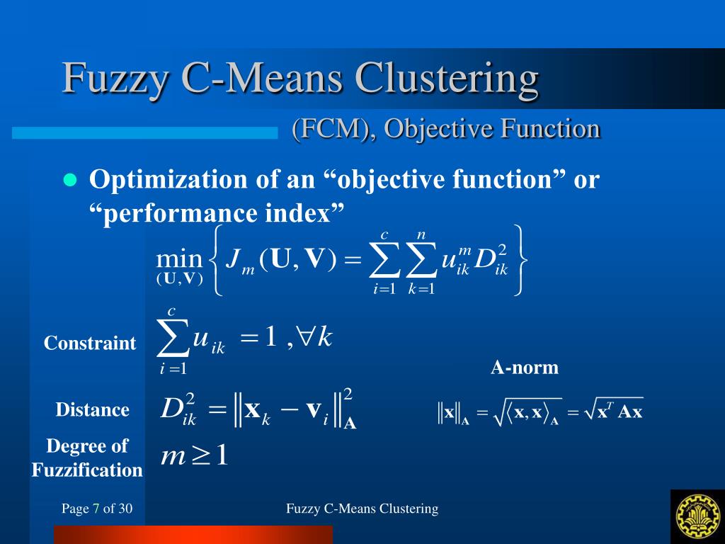 PPT Fuzzy CMeans Clustering PowerPoint Presentation ID445146