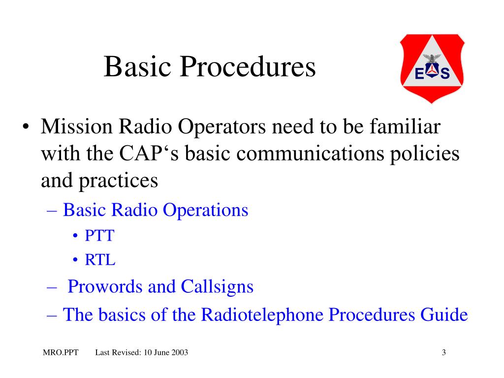 PPT Mission Radio Operator Skills and Requirements PowerPoint