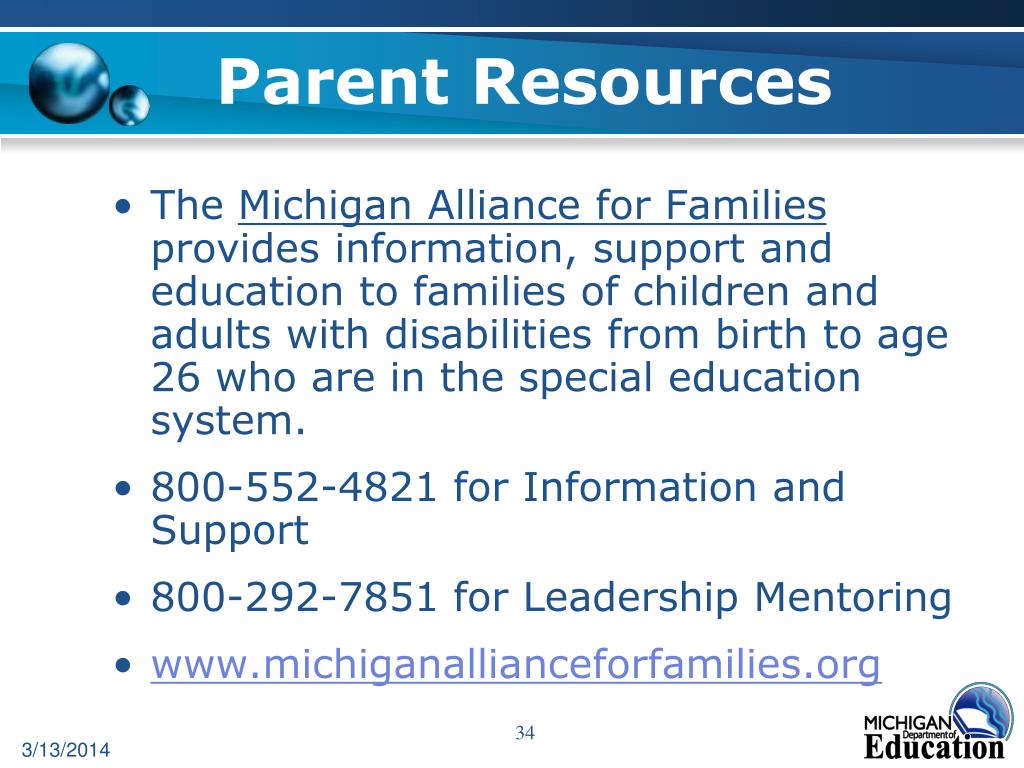 PPT Parent Involvement in Michigan Schools PowerPoint Presentation, free download ID445819