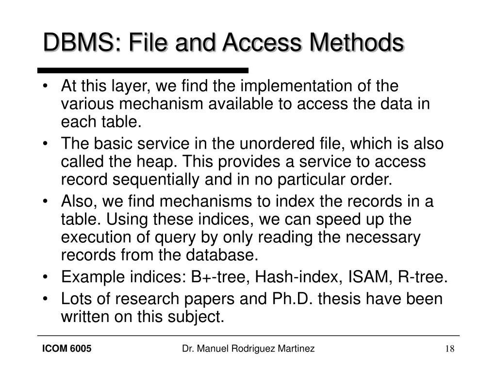 PPT 6005 Database Management Systems Design PowerPoint
