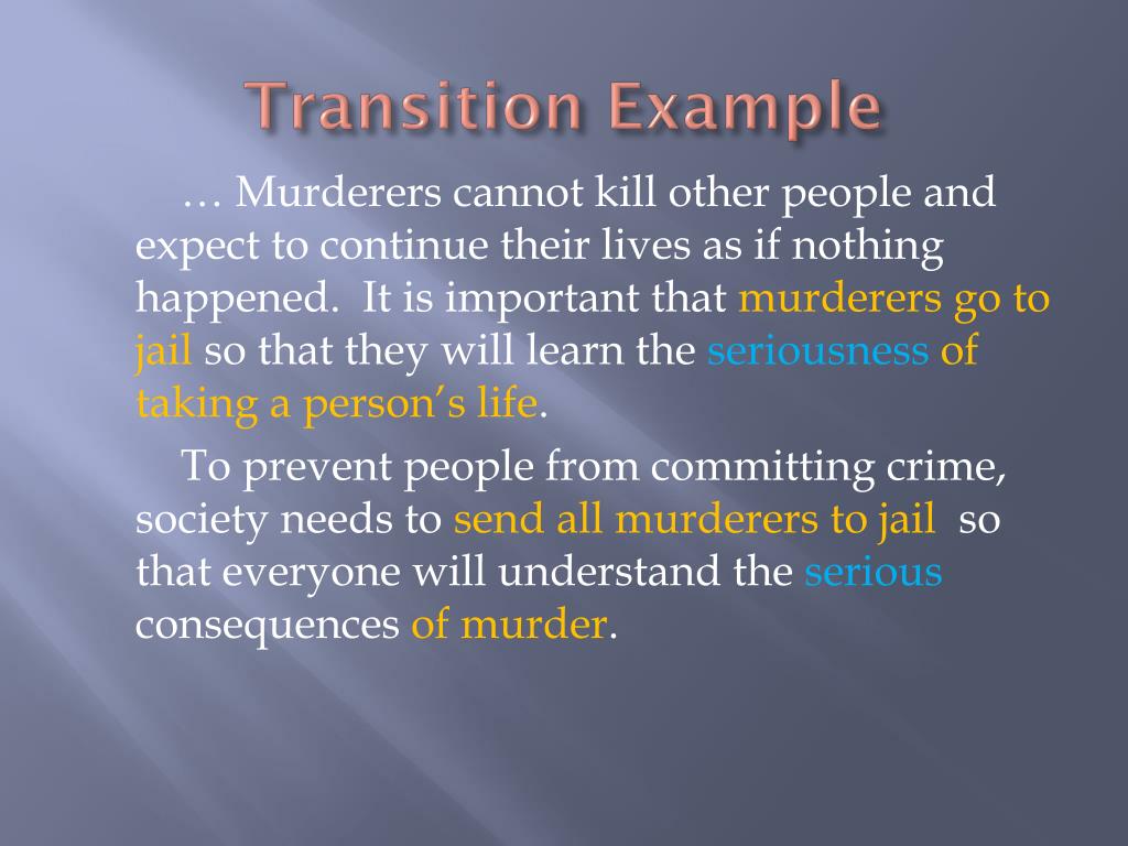 PPT thesis statements, topic sentences, and transitions PowerPoint