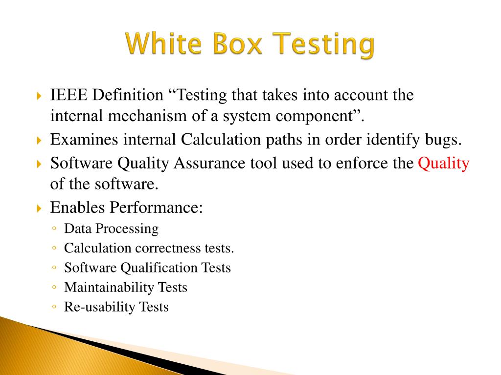 PPT White Box Testing PowerPoint Presentation, free download ID449183