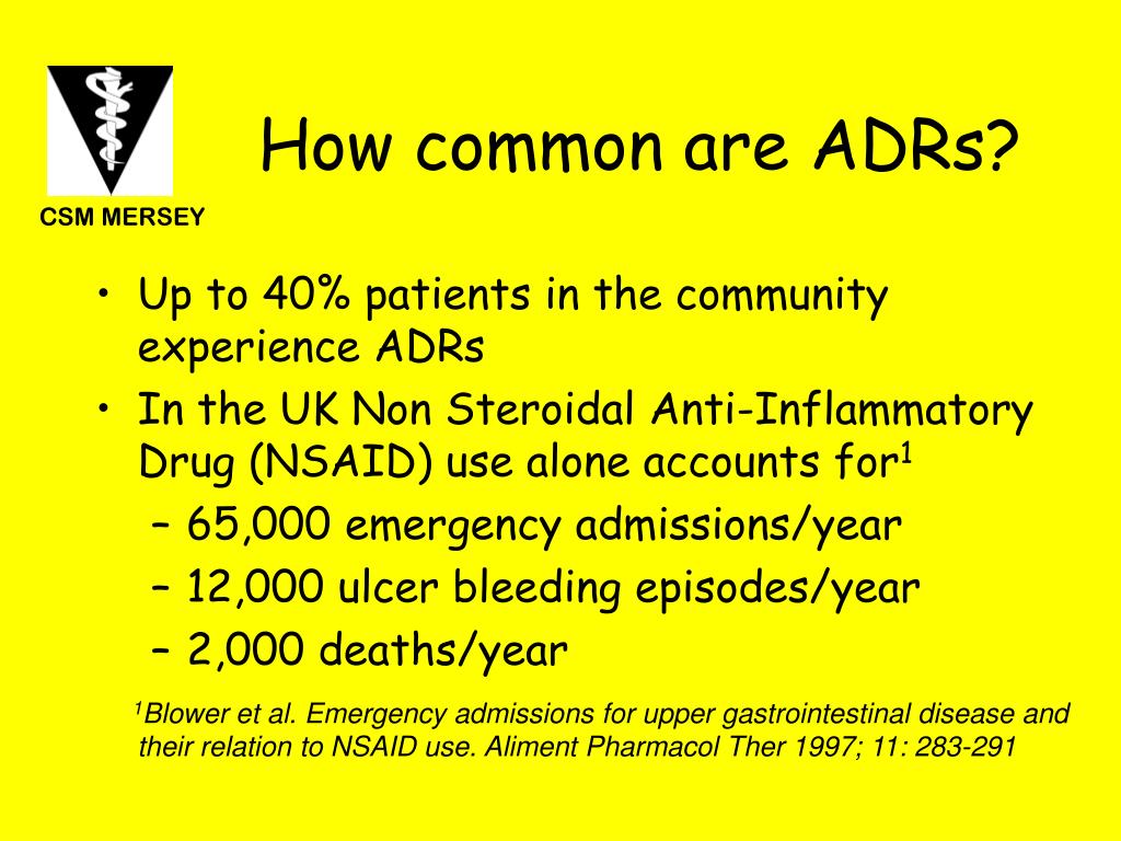 PPT A dverse D rug R eactions (ADRs) and reporting to The Yellow Card