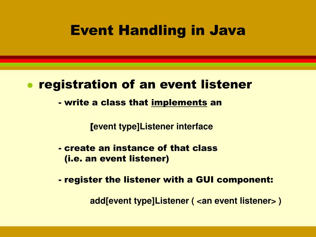 PPT GUI Programming in Java PowerPoint Presentation, free download