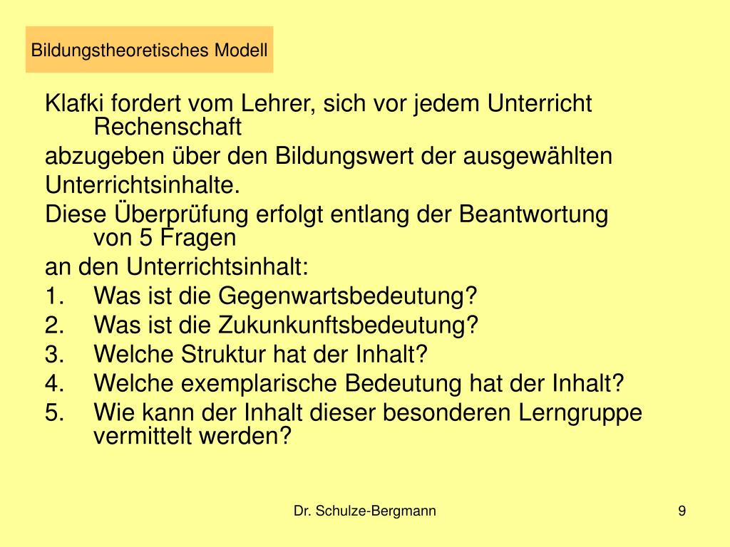 PPT Didaktische Modelle seit 1945 PowerPoint
