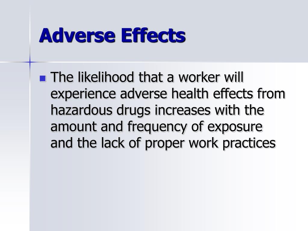 PPT Hazardous Drug Exposure in the Healthcare Environment Developing