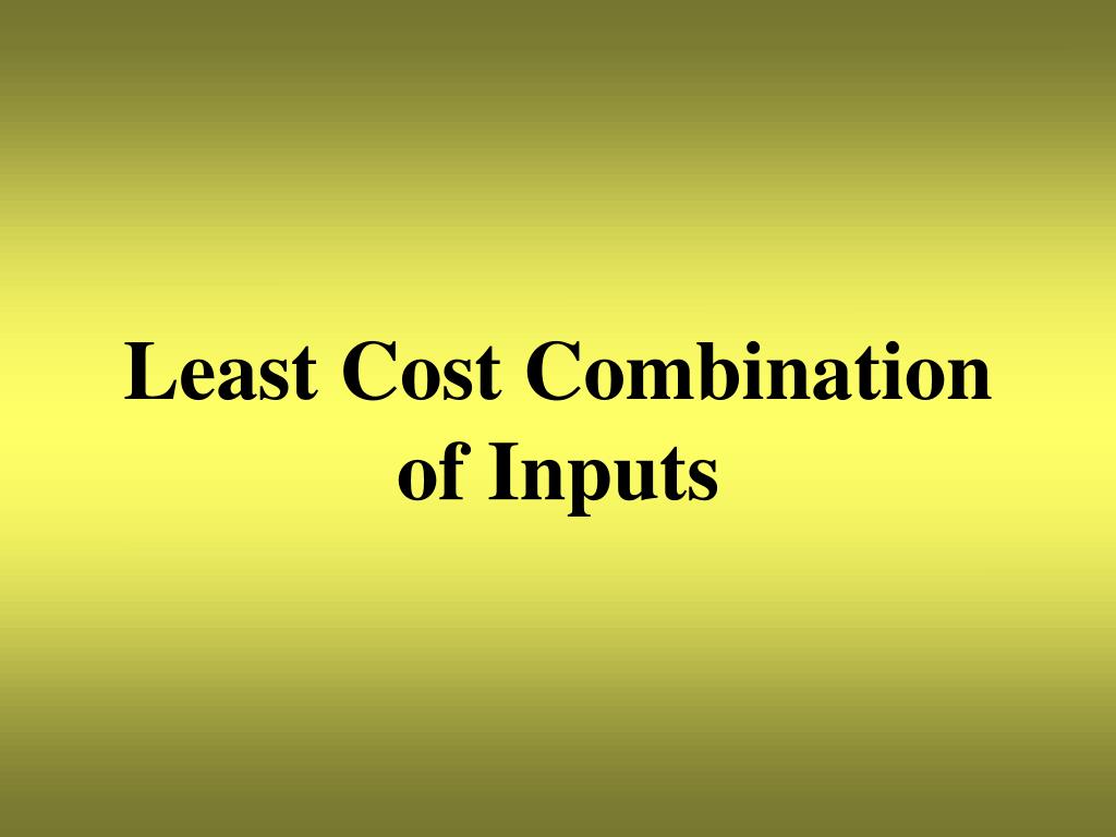 PPT Economics of Input and Product Substitution PowerPoint