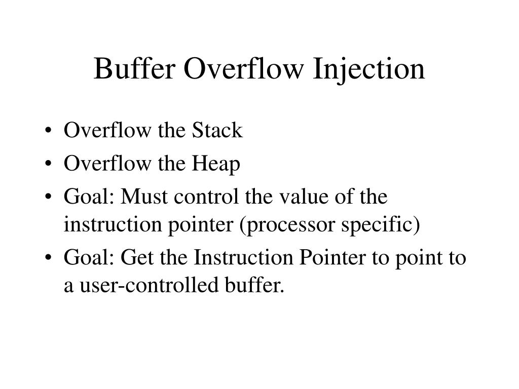 PPT Advanced Buffer Overflow Technique PowerPoint Presentation, free