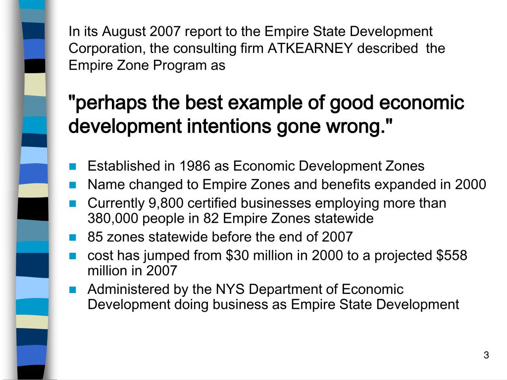 PPT New York’s Empire Zone Program PowerPoint Presentation, free