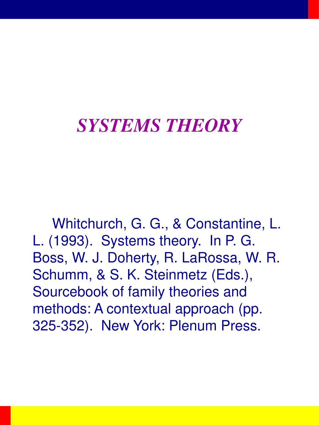 PPT SYSTEMS THEORY PowerPoint Presentation, free download ID455361