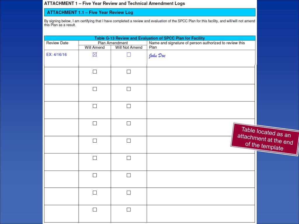 PPT SPCC 40 CFR Part 112 Tier I Template Instructions (for farms
