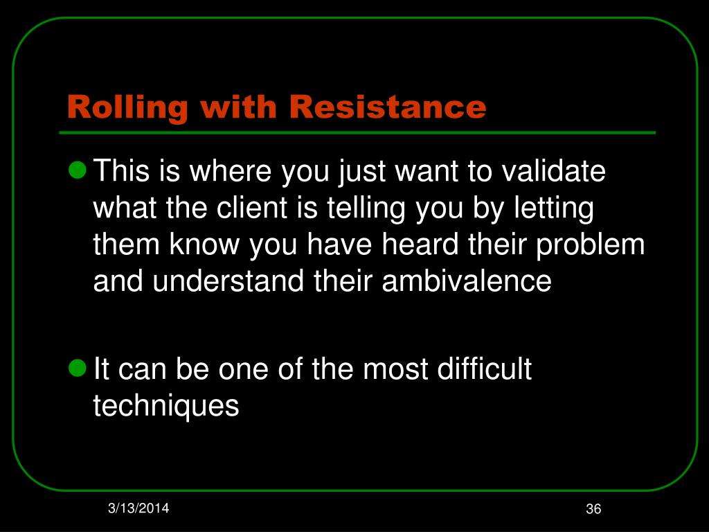 PPT Rolling with Resistance Using a Motivational